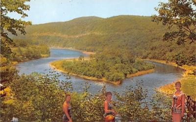 View from Mill Rift Port Jervis, New York Postcard
