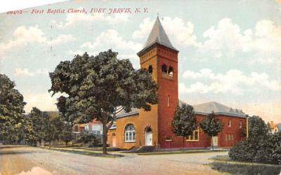 First Baptist Church Port Jervis, New York Postcard
