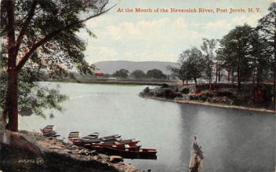 Mouth of the Neversink River Port Jervis, New York Postcard