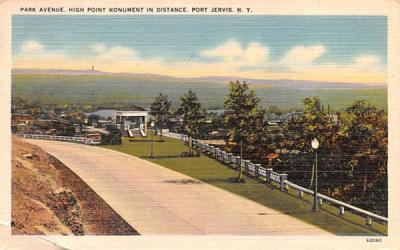 Park Avenue Port Jervis, New York Postcard