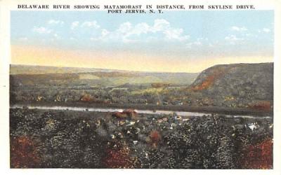 Delware River Port Jervis, New York Postcard