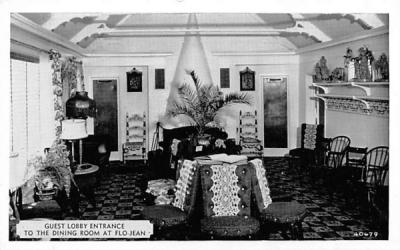 Guest Libby Entrance to the Dining Room at Flo Jean Port Jervis, New York Postcard