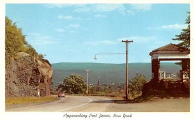 Approaching Port Jervis, New York Postcard