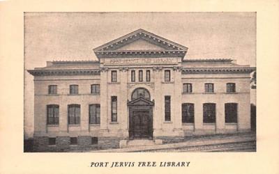 Port Jervis Free Library New York Postcard