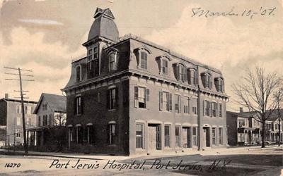 Port Jervis Hospital New York Postcard