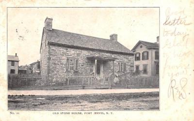 Old Stone House Port Jervis, New York Postcard