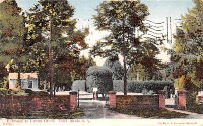 Entrance to Laurel Grove Port Jervis, New York Postcard