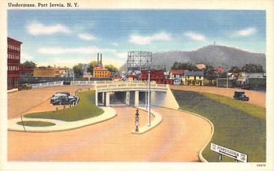 Underpass Port Jervis, New York Postcard