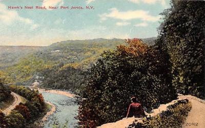 Hawk's Nest Road Port Jervis, New York Postcard