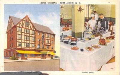 Hotel Minisink Port Jervis, New York Postcard
