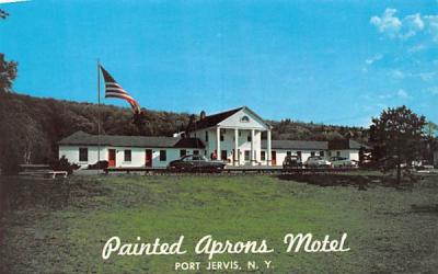 Painted Aprons Motel Port Jervis, New York Postcard