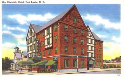 Minisink Hotel Port Jervis, New York Postcard