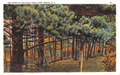 Pines at the Rock View Port Jervis, New York Postcard