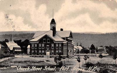Church Street School Port Jervis, New York Postcard