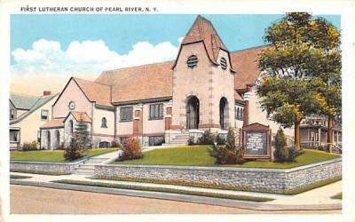 First Lutheran Church Pearl River, New York Postcard
