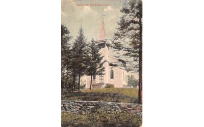 Baptist Church Parksville, New York Postcard