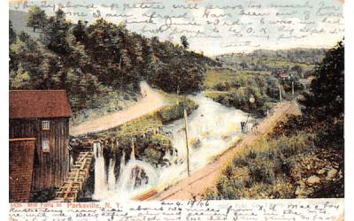 Mill Falls Parksville, New York Postcard
