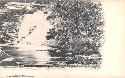 Lower Crystal Falls Phillipsport, New York Postcard