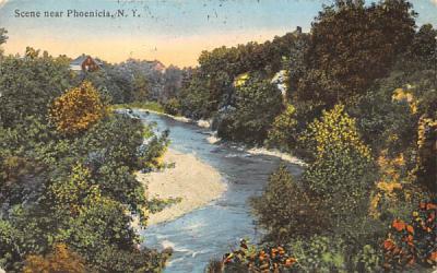 Scene  Phoenicia, New York Postcard