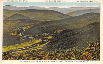 Catskill Mts Mt Temper Phoenicia, New York Postcard