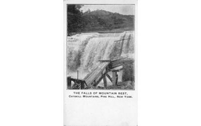 Falls Of Mountain Rest Catskill Mts Pine Hill, New York Postcard