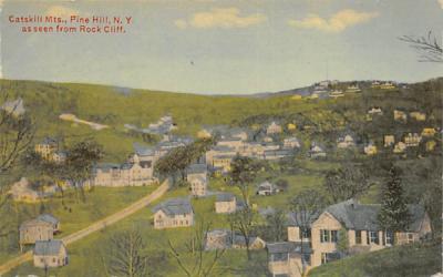 Catskill Mts Rock Cliff Pine Hill, New York Postcard