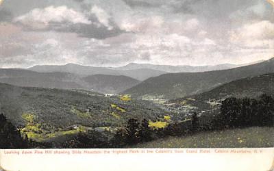 Slide Mountain   Pine Hill, New York Postcard