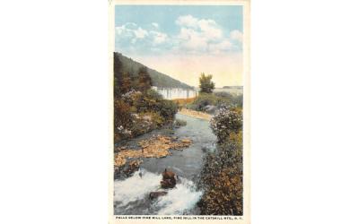 Pine Hill Lake Falls New York Postcard