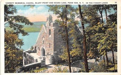 Garrett Memorial Chapel Penn Yan, New York Postcard