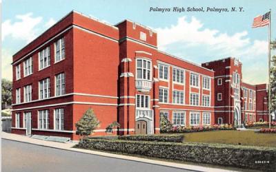 Palmyra High School New York Postcard