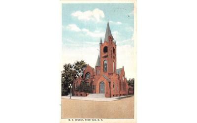 ME Church Penn Yan, New York Postcard