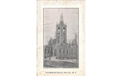 First Methodist Church Penn Yan, New York Postcard