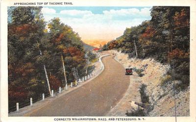 Approaching Top of Taconic Trail Petersburg, New York Postcard