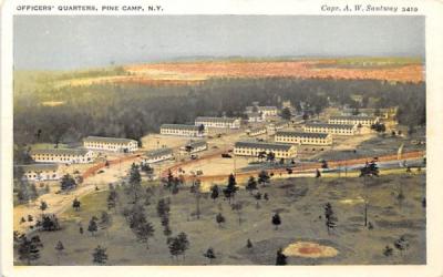 Officers' Quarters Pine Camp, New York Postcard