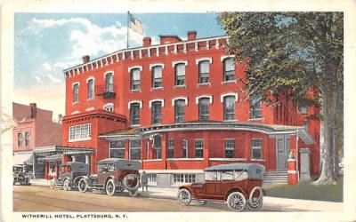 Witherill Hotel Plattsburg, New York Postcard