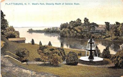 Weed's Park Plattsburg, New York Postcard