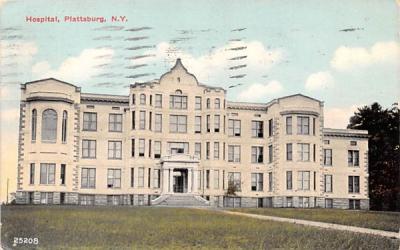 Hospital Plattsburg, New York Postcard