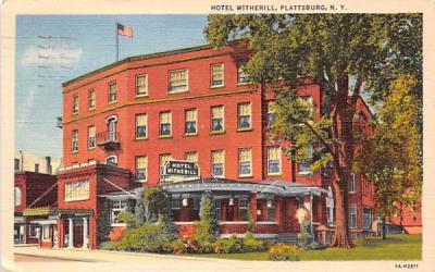 Hotel Witherill Plattsburg, New York Postcard