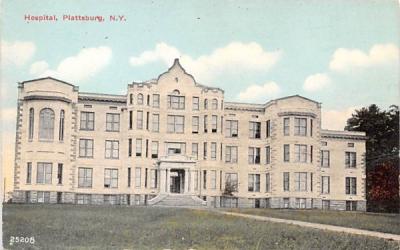 Hospital Plattsburg, New York Postcard