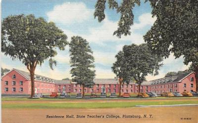 Residence Hall Plattsburg, New York Postcard