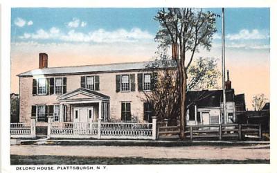 Delord House Plattsburg, New York Postcard