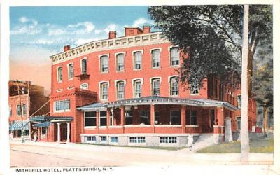 Witherill Hotel Plattsburg, New York Postcard