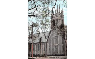 St John's Church Plattsburg, New York Postcard