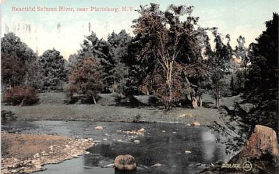 Beautiful Salmon River Plattsburg, New York Postcard