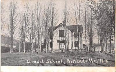 Graded School Portlandville, New York Postcard