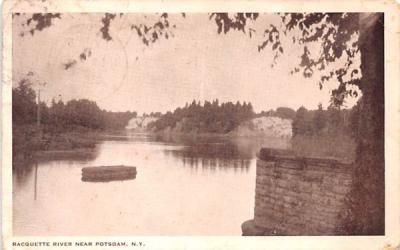 Racquette River Potsdam, New York Postcard