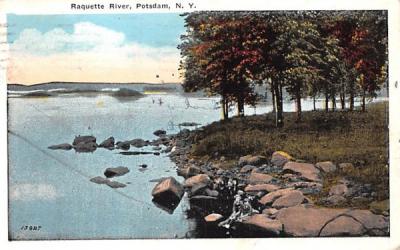 Raquette River Potsdam, New York Postcard