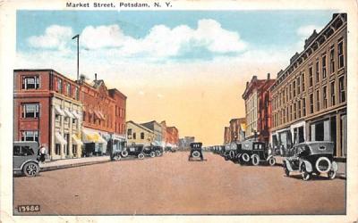 Market Street Potsdam, New York Postcard