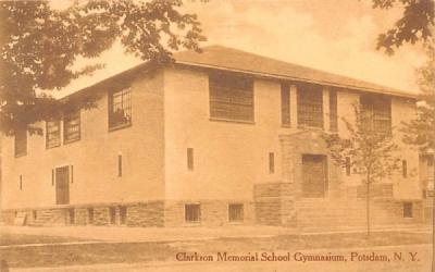 Clarkson Memorial School Gymnasium Potsdam, New York Postcard