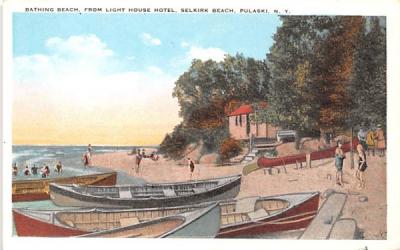 Bathing Beach Pulaski, New York Postcard